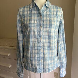 The North Face Outdoor Button Down Hiking Shirt Plaid Women’s M (EUC!)